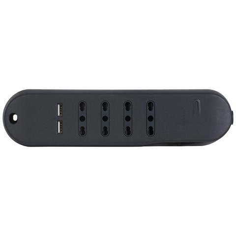 Slim prolunghe e multiple 1,5 m 4 presa (e) AC Interno Grigio - Foto 5