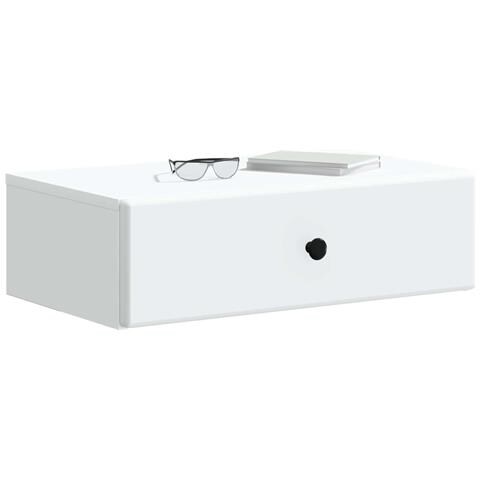 Tavolino da Parete Laterale Bianco 59 x 34,5 x 17 cm - Foto 2
