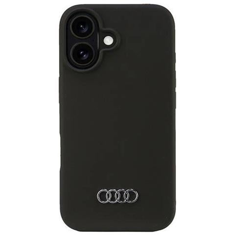 Custodia In Silicone Audi Per Iphone 16 (6.1) Nera - Custodia Protettiva - Foto 1