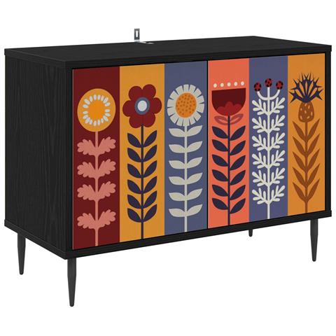 Mobile TV ESSEN 69 x 33 x 50,5 cm Rovere Nero - Foto 1