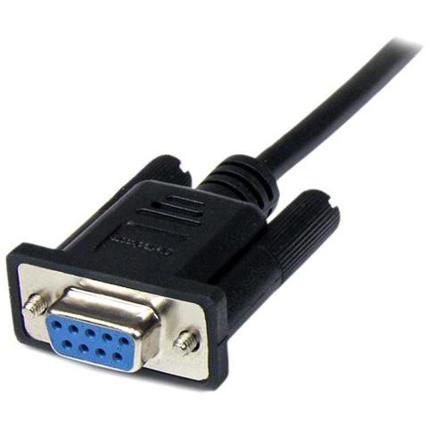 Cavo seriale null modem DB9 RS232 nero 1 m - F / M - Foto 2