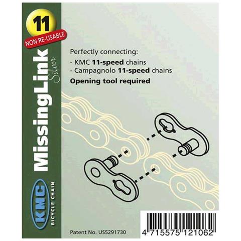 Catene Missinglink 11 1 Units Ricambi Dei Componenti 11s / 5.5 Mm - Foto 1