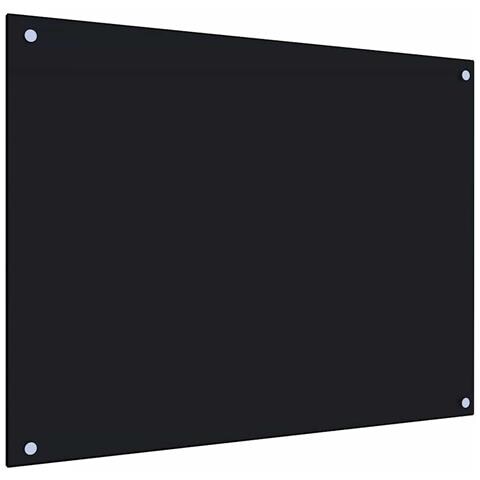 Paraschizzi Per Cucina Nero 80x60 Cm In Vetro Temperato - Foto 8