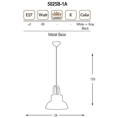Lampada A Sospensione Buck Lampadario - Da Soffitto - Nero, Legno In Metallo, 24 X 24 X 120 Cm, 1 X E27, Max 40w - Foto 3