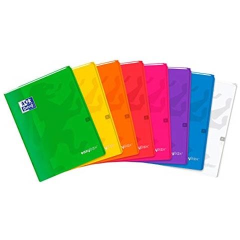 Oxford Easybook Set Di 3 Quaderni Con Graffette Formato Grande 24 X 32 Cm 96 Impagina Ha Quadretti Adulto 90 G - Foto 5