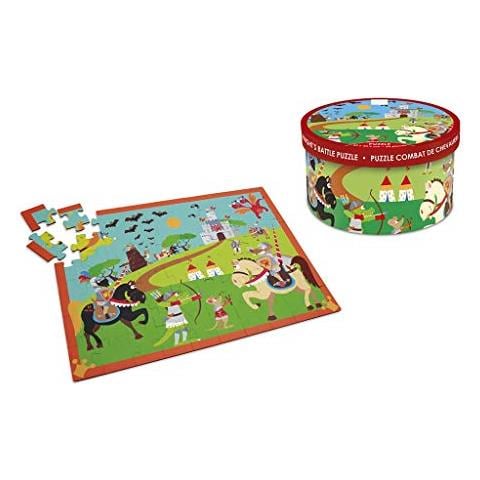 Scratch Puzzle 60pcs: Knight's Battle 60x43.5cm, In Box Diam. 22xh12cm, 4+ - Foto 1