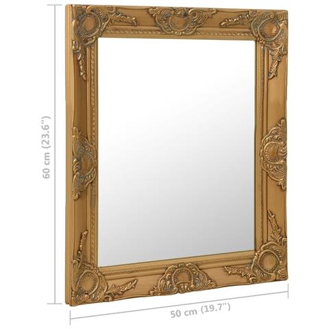 Specchio Da Parete Stile Barocco 50x60 Cm Oro - Foto 6