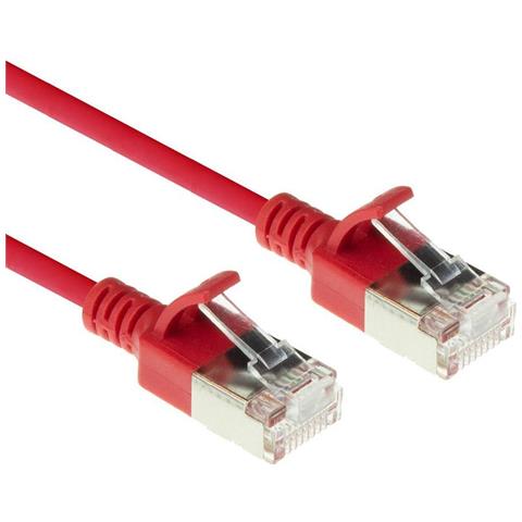 Red 3 Meter Lszh U /ftp Cat6a Datacenter Slimline Patch Cable Snagless With Rj45 Connectors (dc7503) - Foto 2