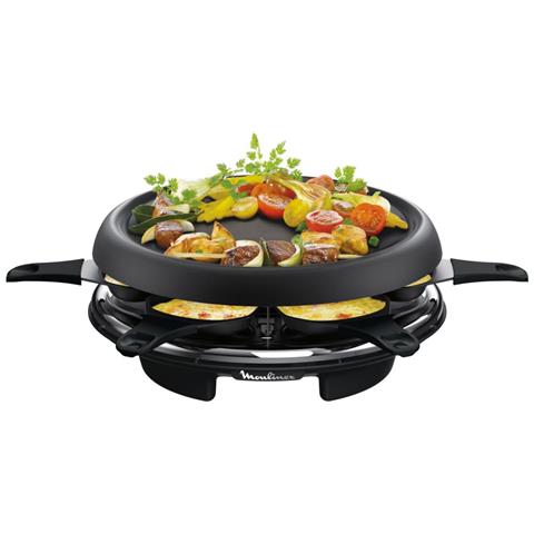 Re151812 Macchina Per Raclette Multifunzione Plancha E Crepe 6 Persone Nero - Foto 5