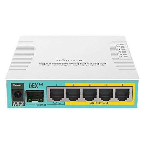 hEX PoE Collegamento ethernet LAN Bianco router cablato - Foto 1