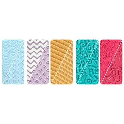 Set Di 5 Piastre Texture Per Pasta Polimerica - Foto 1