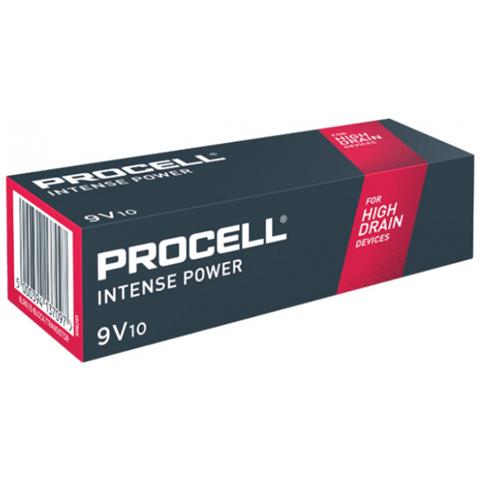 Batteria Duracell Procell Intense E-block, 6lr61, 9v (confezione Da 10) - Foto 1