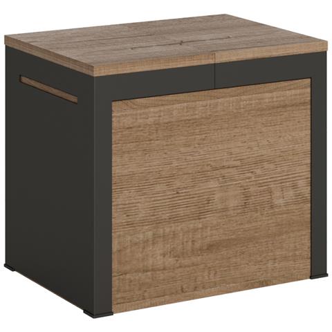 Panca Allungabile 55x40/305 Cm Walk Telaio Antracite - Quercia Natura - Foto 4