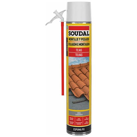 Schiuma Soudal Poliuretano Tetto Grigio 750 Ml - Foto 1