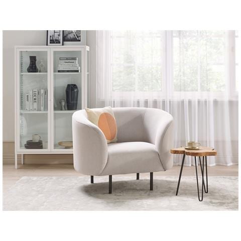 Poltrona Tessuto Beige /nero Loen - Foto 1