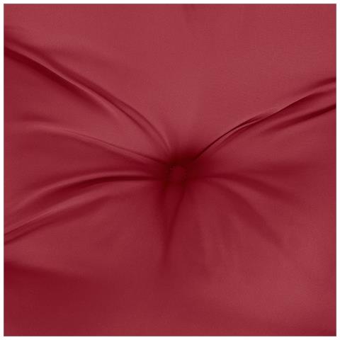 Cuscini Per Pallet 6 Pz Rosso Vino 50x50x7 Cm Tessuto Oxford - Foto 2