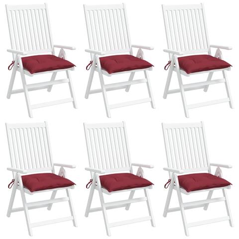 Cuscini Per Pallet 6 Pz Rosso Vino 50x50x7 Cm Tessuto Oxford - Foto 9