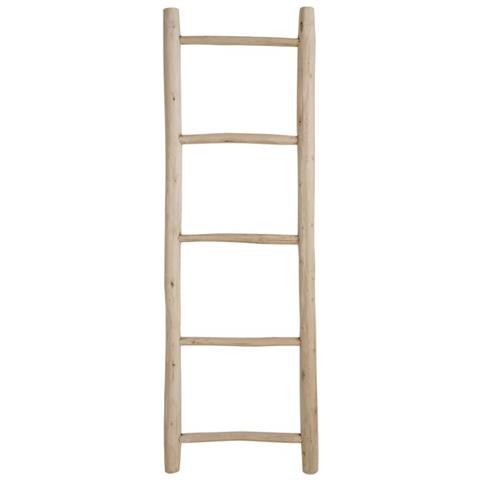 Scala Decorativa Iris - Marrone - Legno - 5x50x150 Cm - Foto 1