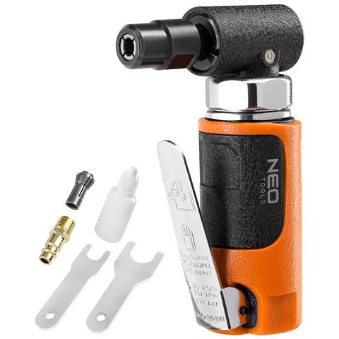 Smerigliatrice Angolare Pneumatica 1/4""; 1/8"" - 6 Mm / 3 Mm, 20.000 Giri /min - Foto 1