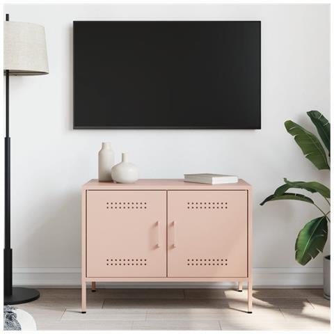 Mobile Tv Rosa 68x39x50,5 Cm In Acciaio - Foto 10