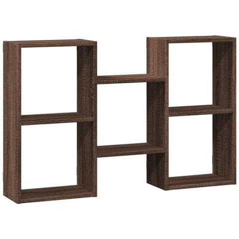 Mensola A Muro Rovere Marrone 96x18x60 Cm In Truciolato - Foto 2