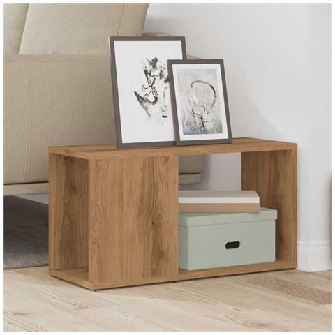 Mobile Porta Tv Rovere Artigianale 60x24x32 Cm In Truciolato - Foto 3