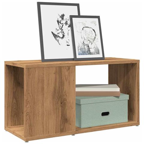 Mobile Porta Tv Rovere Artigianale 60x24x32 Cm In Truciolato - Foto 1