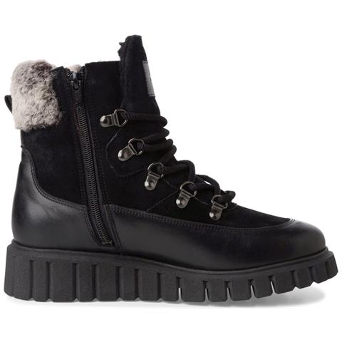 Wl Lace Boot Black Stivaletti Pelle Scarpe Donna Nero Eu 39, 1-26267-43 001 - Foto 3