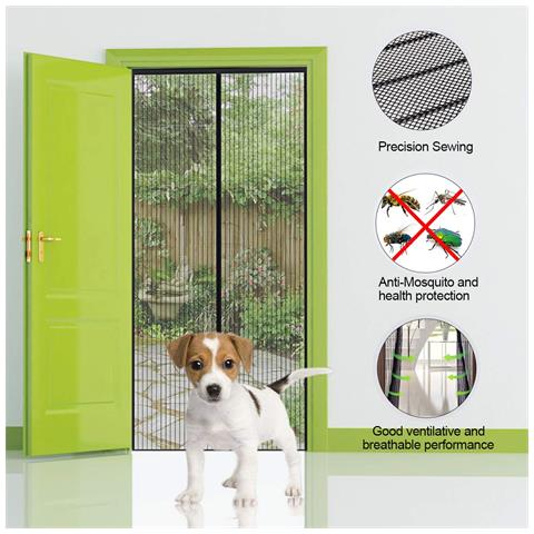 Tenda Per Porta Con Zanzariera Grey M - Foto 4