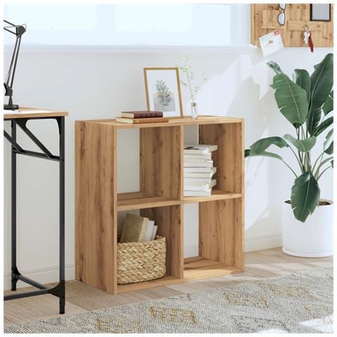 Libreria Legno Artigianale 68,5x32x68,5 Cm In Legno Multistrato - Foto 3