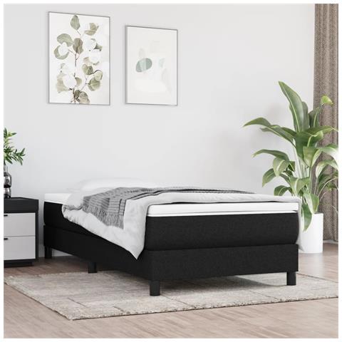 Materasso A Molle Insacchettate Nero 120x190x20 Cm In Tessuto - Foto 1