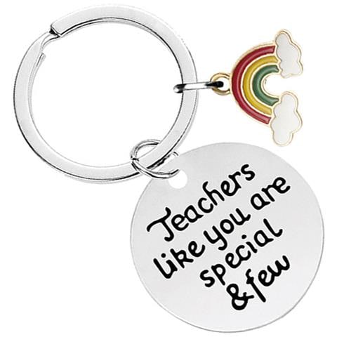 Portachiavi In Acciaio Inossidabile Con Arcobaleno Epossidico Chy029 - Foto 2