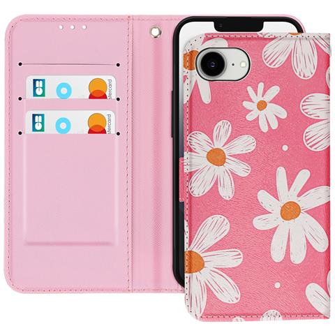 Cover Per Iphone 16e Con Motivo Margherita Porta Carte - Foto 1