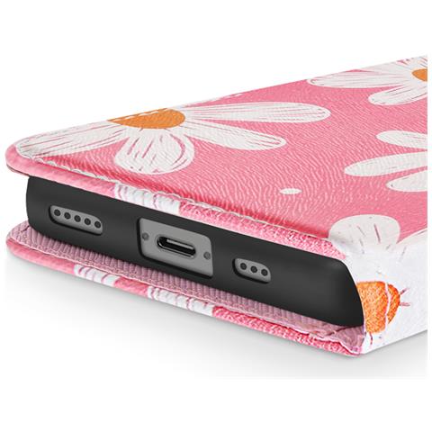 Cover Per Iphone 16e Con Motivo Margherita Porta Carte - Foto 5