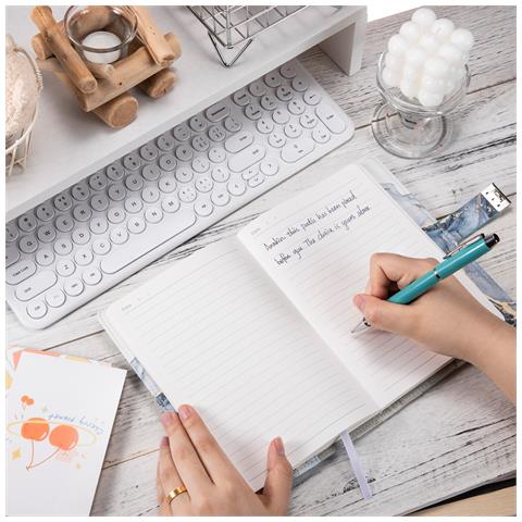 Quaderno Con Lucchetto Uv - Diario Con Password A5 Blue - Foto 8