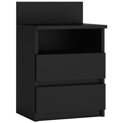 M1 CZARNA MAT comodino 2 cassetto /cassetti Nero - Foto 1