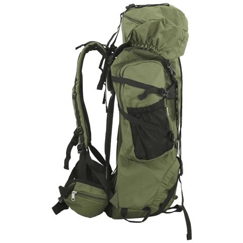 Zaino da Trekking Verde Militare 100 L in Tessuto Oxford - Foto 2