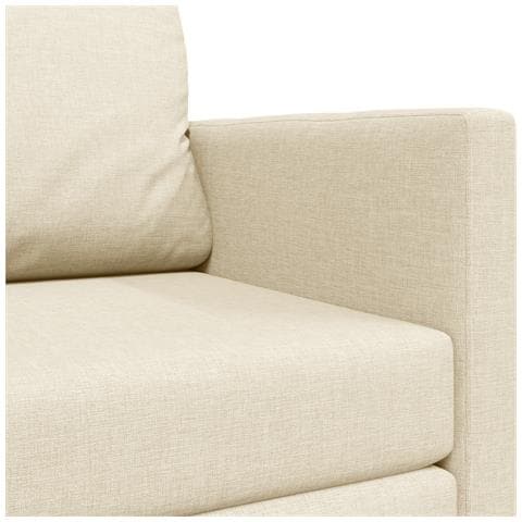 Divano Letto 2-in-1 Panna 124x71x78 cm Tessuto - Foto 9