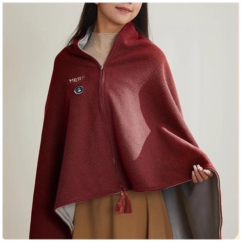 Coperta Scialle Riscaldata - Comfort Alimentato Tramite Usb Red - Foto 6