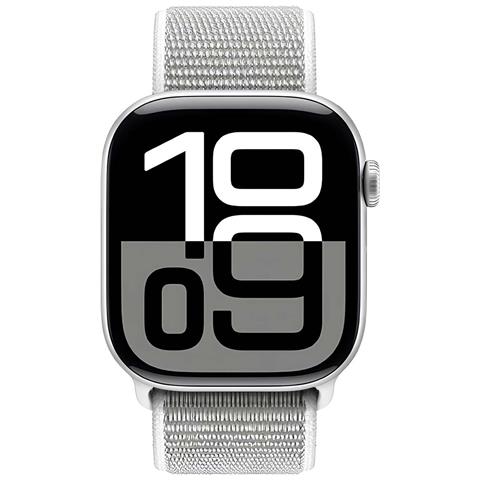 Bracciale Sport Per Apple Watch 38 / 40 / 41 / 42mm In Nylon Tessuto Velcro, Grigio - Foto 5