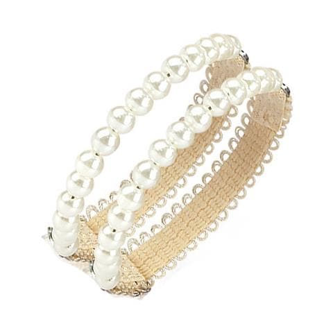 Fibbia Per Lacci Perlati: Trasformazione Della Scarpa Senza Sforzo Beige - Foto 1