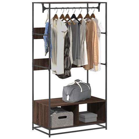 Armadio Rovere Marrone 90x50x180 cm in Truciolato - Foto 2