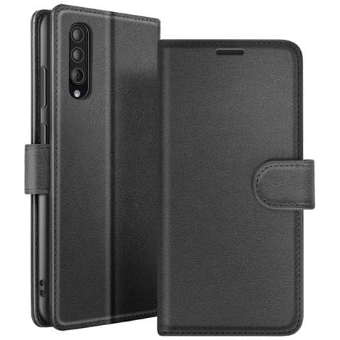 Custodia A Portafoglio Per Galaxy A30s / A50 / A50s Con Supporto E Linguetta Magnetica, Nero - Foto 1