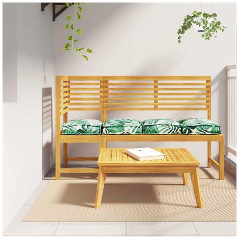 Cuscino per seduta pallet 4 pcs Motivo a foglia 40 x 40 x 8 cm - Foto 2