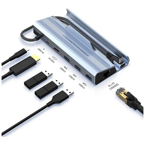 Docking Station 6-in-1 In Lega Di Alluminio Compatibile Con Steam Deck E Console Di Gioco Portatili Asus - Foto 2