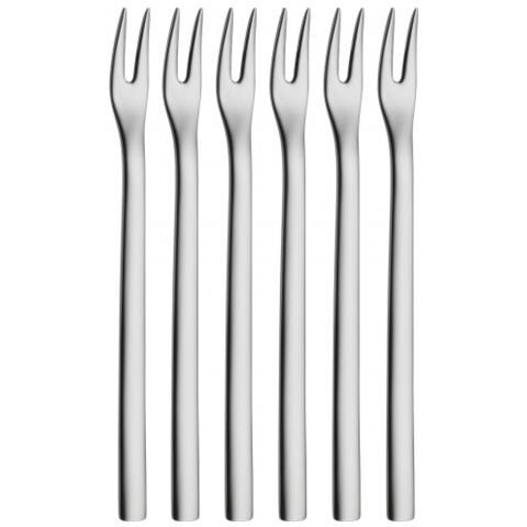 Nuova Forchetta da cocktail Acciaio inox 6 pz - Foto 1