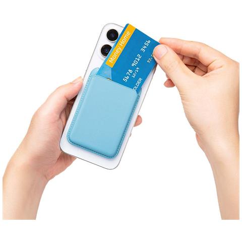 Portafoglio Magnetico Porta Telefono Compatibile Con Apple Magsafe - Custodia Con Supporto In Pelle Pu White - Foto 3