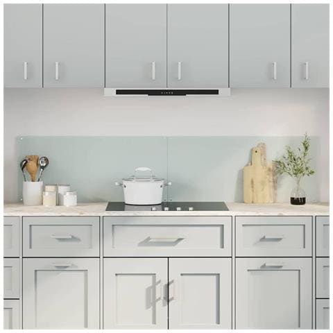 Rivestimento da Cucina 2 pcs Bianco 90 x 40 cm vetro temperato - Foto 2