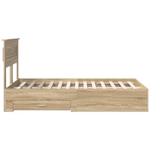 Struttura del letto con cassetto con testiera Legno multistrato - Foto 9