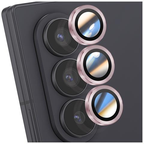 Protezione Obiettivo Fotocamera Per Galaxy Z Fold 7 Tripla Lente, Rosa - Foto 1
